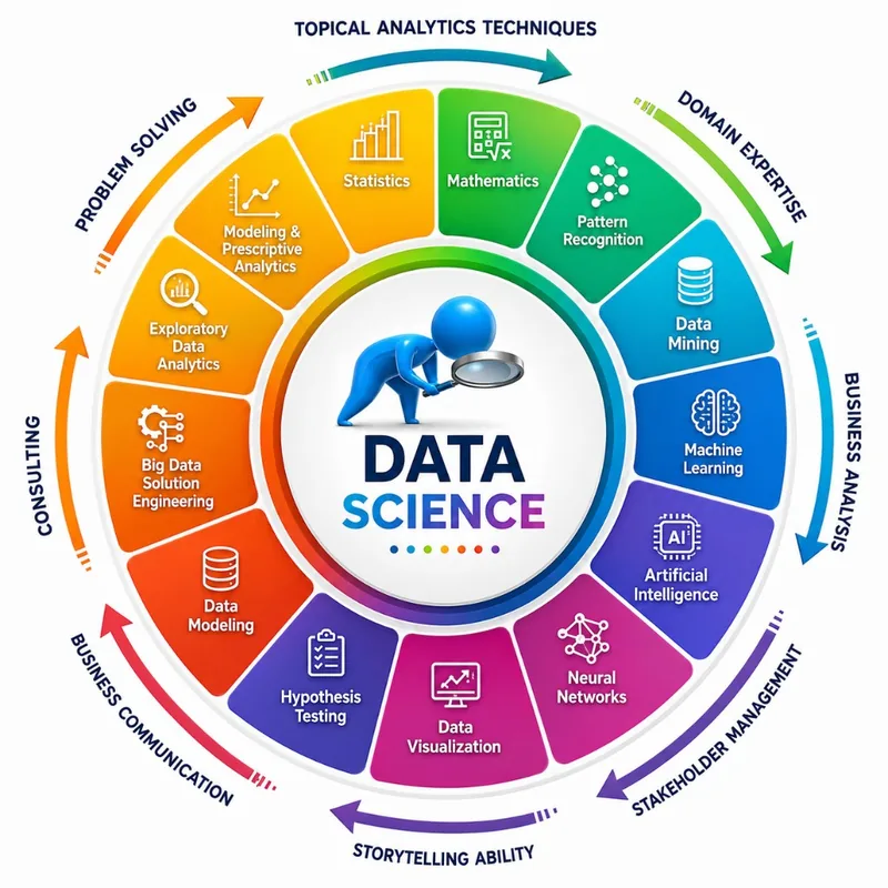 Data science and analytics cycle visual