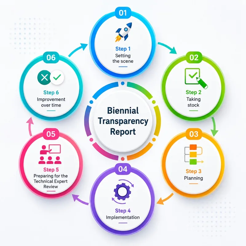 Transparent reporting and continuous improvement cycle