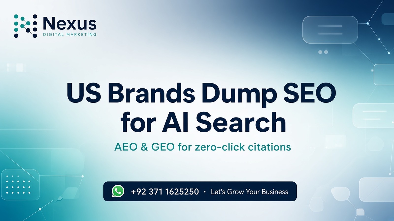 Nexus Digital Marketing — US brands shifting to AI search optimization with AEO and GEO